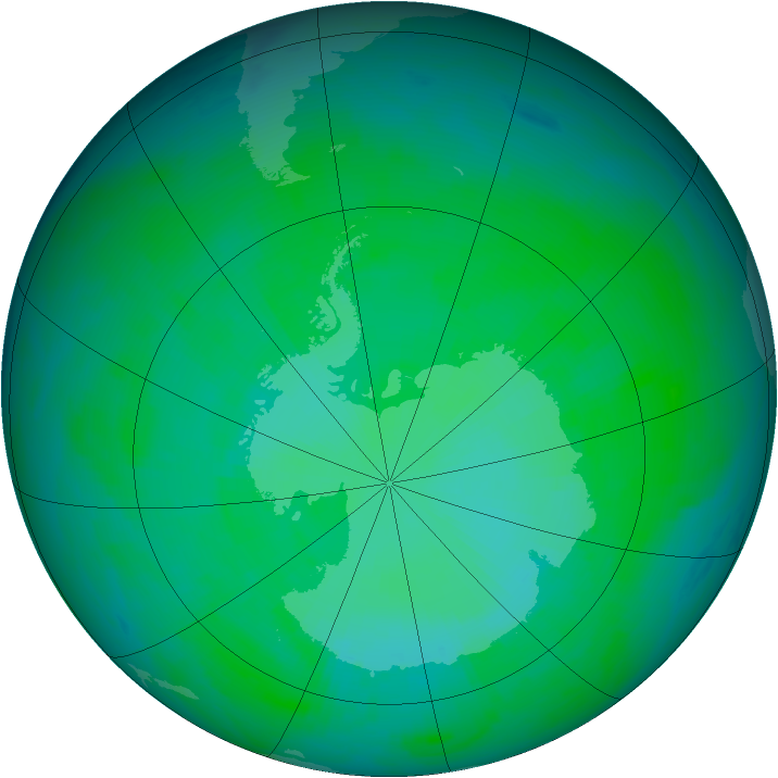 Ozone Map 1989-12-28